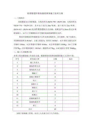 小净距隧道开挖及支护施工方案.doc