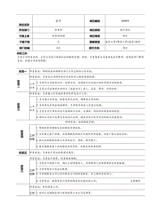 003会计岗位描述.docx