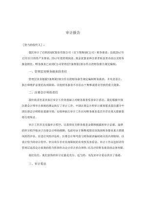 0-6-3特殊目的财务报表的审计报告（按照监管机构作出的财务报告规定）.docx