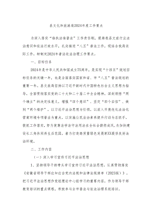 县文化和旅游局2024年度工作要点.docx