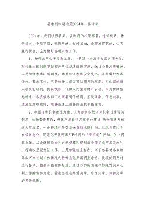 县水利和湖泊局2024年工作计划.docx
