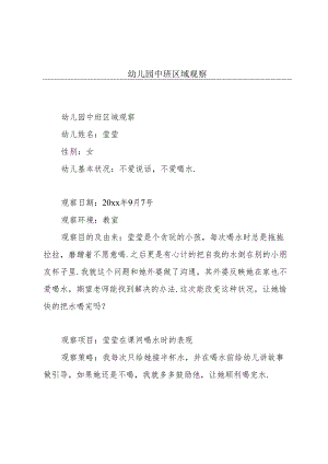 幼儿园中班区域观察.docx