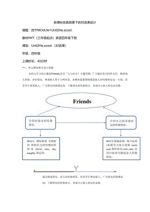 外研版四下Module1Unit2He'scool单元教学设计.docx