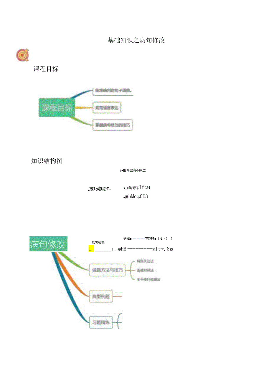 基础-病句修改讲义(学生版).docx_第1页