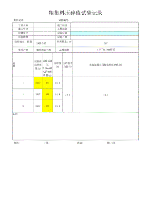 粗集料压碎值试验记录表.docx