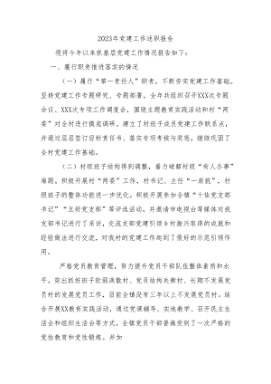 2023年党建工作述职报告.docx