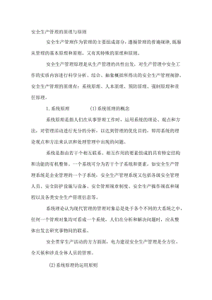 安全生产管理的原理与原则.docx