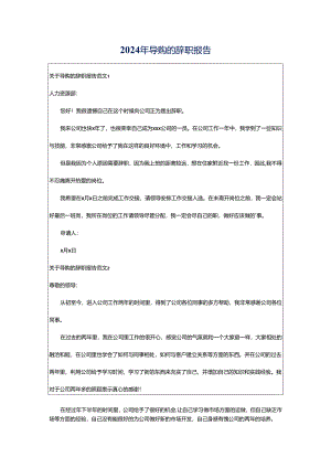2024年导购的辞职报告.docx