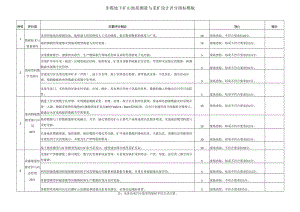 非煤地下矿山地质测量与采矿设计评分指标模板.docx