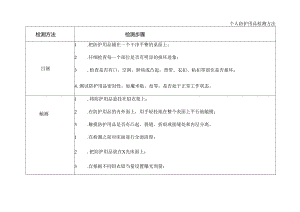 个人防护用品检测方法.docx