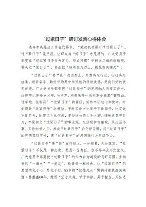 “过紧日子”研讨发言心得体会&2024年清明节活动方案汇编5篇.docx