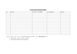 自有资金减免税使用情况表模板.docx