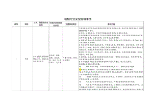 机械行业安全指导手册.docx