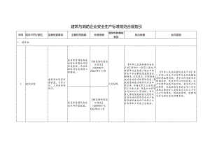 建筑与消防企业安全生产标准规范合规指引.docx