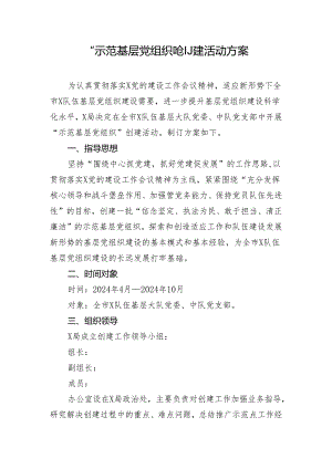 “示范基层党组织”创建活动方案.docx