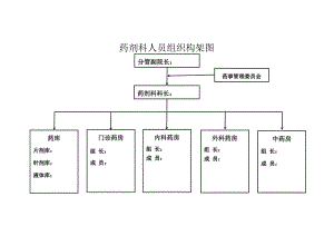 药剂科人员分工构架图.docx