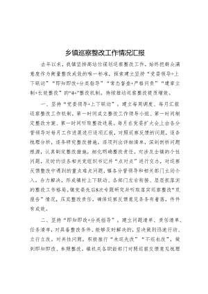 乡镇巡察整改工作情况汇报&局党组书记在市委巡察动员会上的表态发言.docx