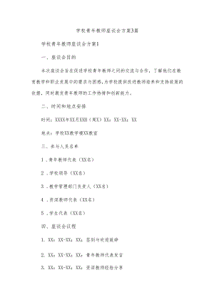 学校青年教师座谈会方案3篇.docx