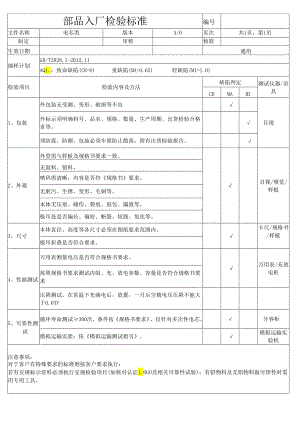 部品入厂检验标准(电芯类).docx