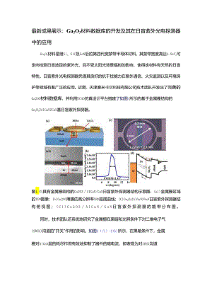 新成果展示：Ga2O3材料数据库的开发及其在日盲紫外光电探测器中的应用.docx