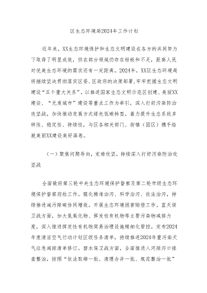 区生态环境局2024年工作计划.docx