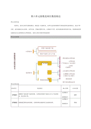 人教版四年级上册第六单元《除数是两位的除法》整单元作业设计.docx