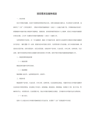 项目需求及服务要求.docx
