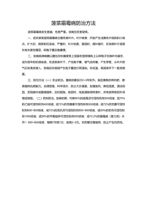 菠菜霜霉病防治方法.docx