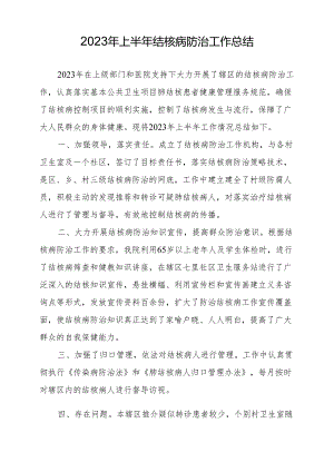 2023年结核病半年总结.docx
