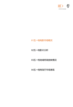 2024五一档中国电影市场研究报告.docx