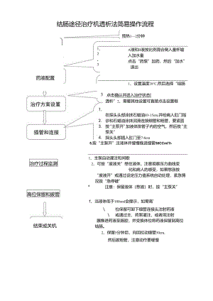 结肠途径治疗机透析法简易操作流程.docx
