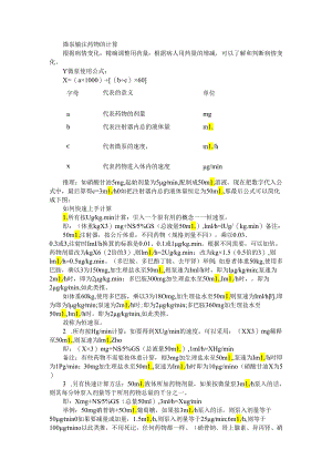 ICU常用微泵药物知识点总结与ICU常用药物汇总.docx