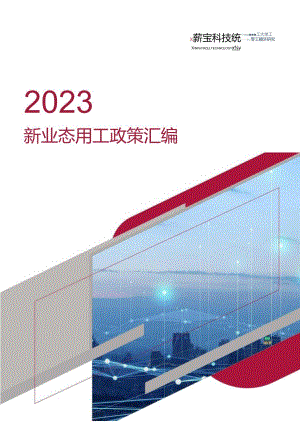 2023新业态用工政策汇编.docx