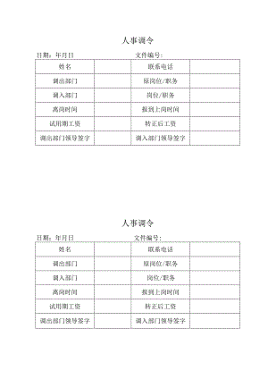 人事调令（完整版）.docx