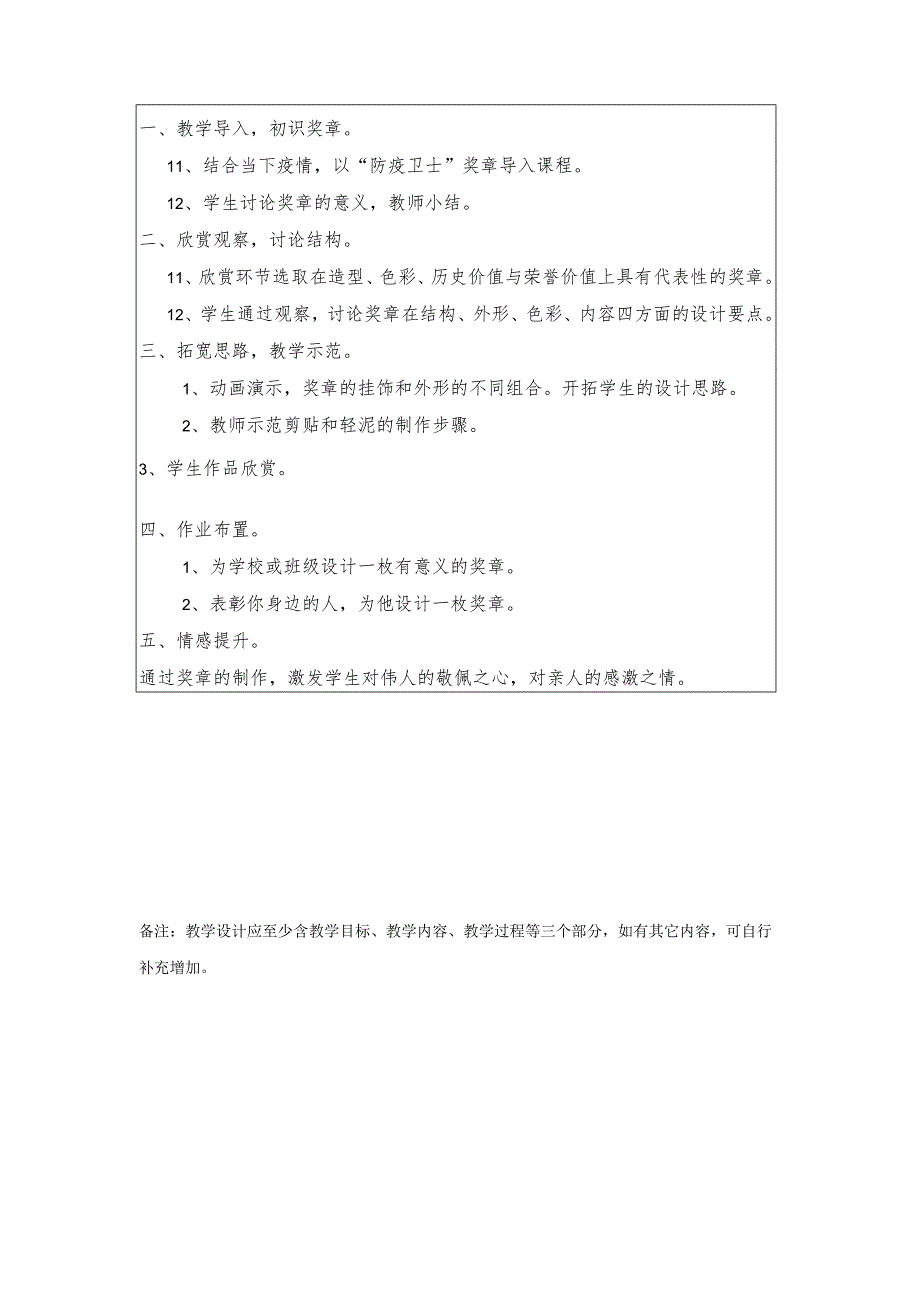 二年级上册美术浙人美版:7 光荣的奖章-教学设计.docx_第2页