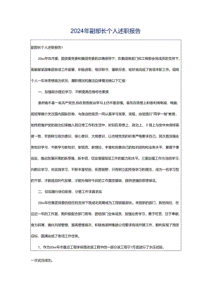 2024年副部长个人述职报告.docx