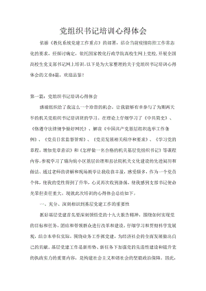 党组织书记培训心得体会.docx