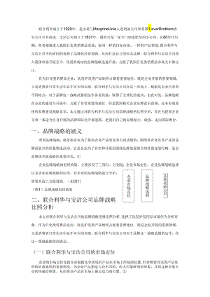 联合利华和宝洁公司品牌战略对比分析.docx