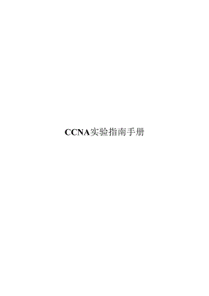 2020CCNA 实验指南手册.docx