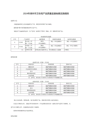 2024年湖州市卫生纸产品质量监督抽查实施细则0425.docx