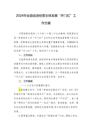 2024年全县促进经营主体发展“开门红”工作方案.docx
