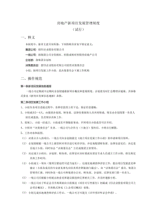 万科集团地产项目发展制度.docx