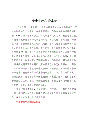 安全生产心得体会.docx