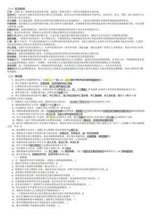 电大国际金融期未复习小蓝本(2024整理版).docx