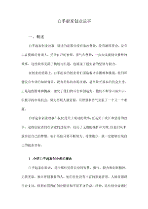 白手起家创业故事.docx