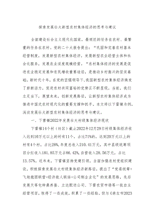 探索发展壮大新型农村集体经济的思考与建议.docx