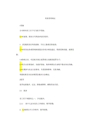 奖惩管理规定.docx