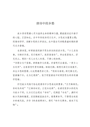 学习时报：唐诗中的乡愁.docx