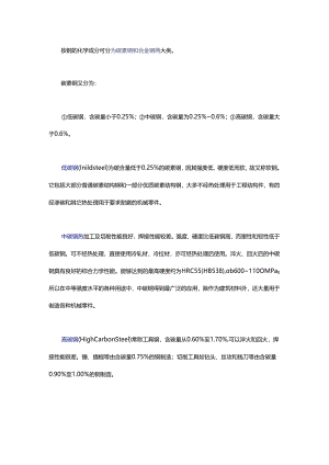 为何低碳钢可以焊接高碳钢不能焊接低碳钢与高碳钢的区别？.docx