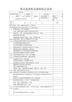 塔式起重机安装验收记录表.docx